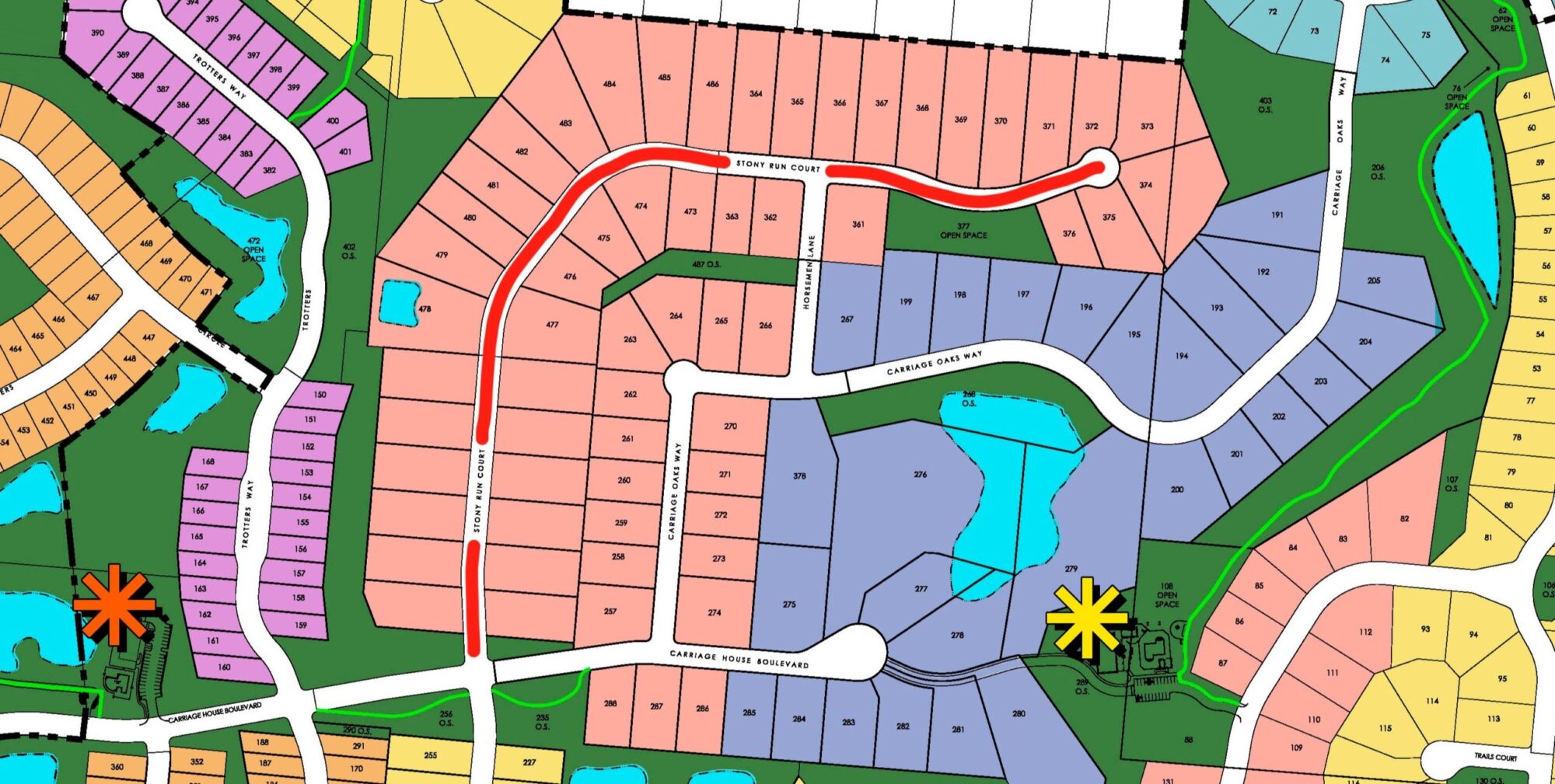 Carriage Hill Site Map