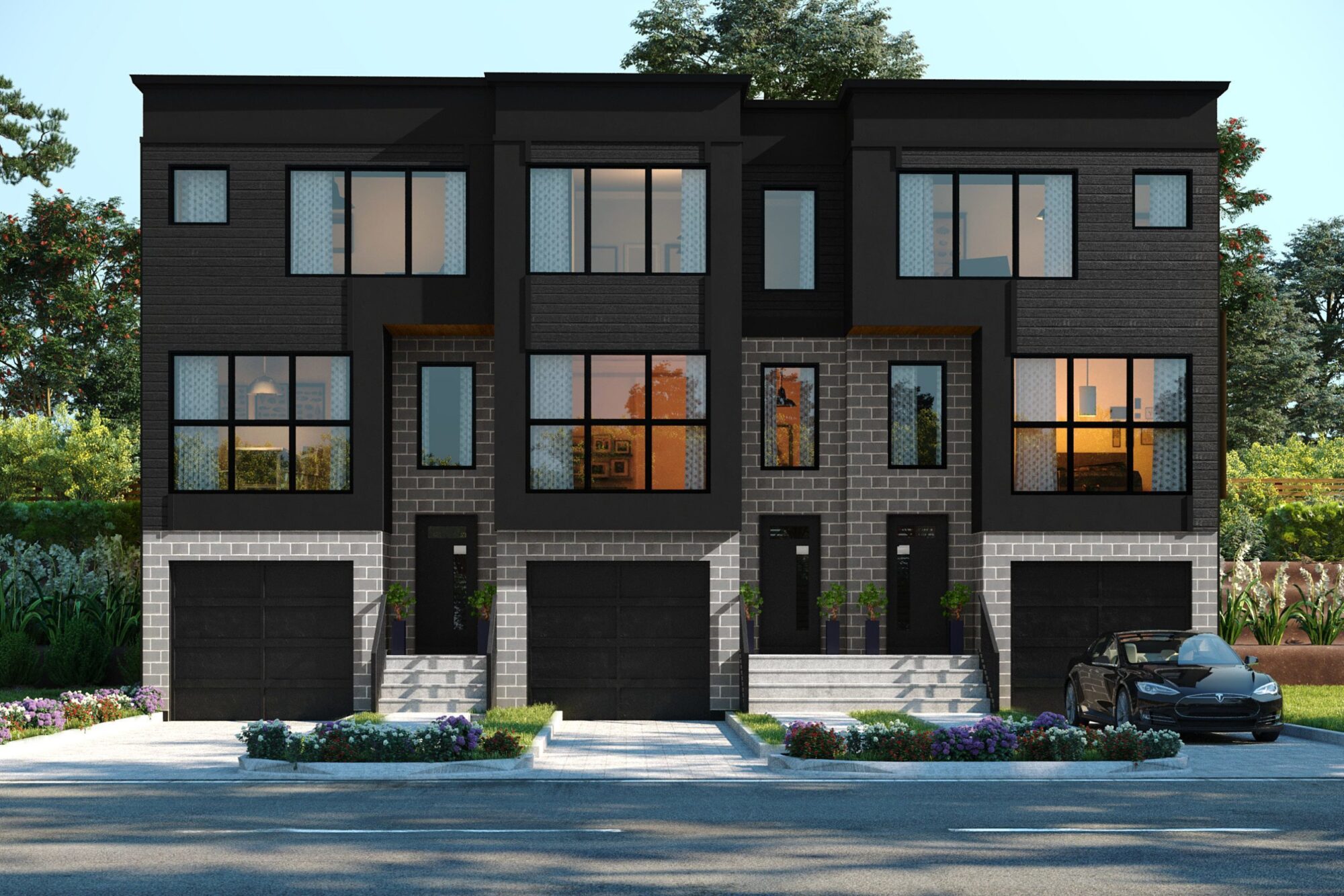 Exterior Rendering of Brotherton Townhomes